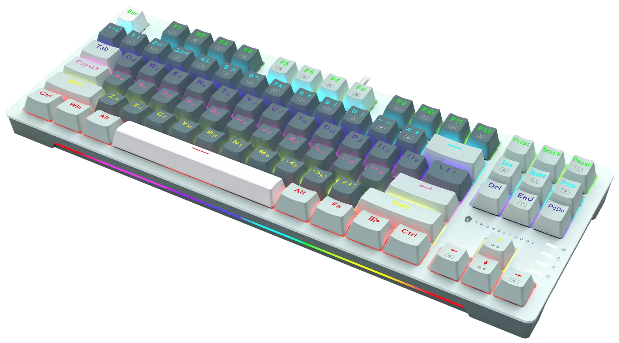 Игровая проводная клавиатура Thunderobot K87R Sage Green